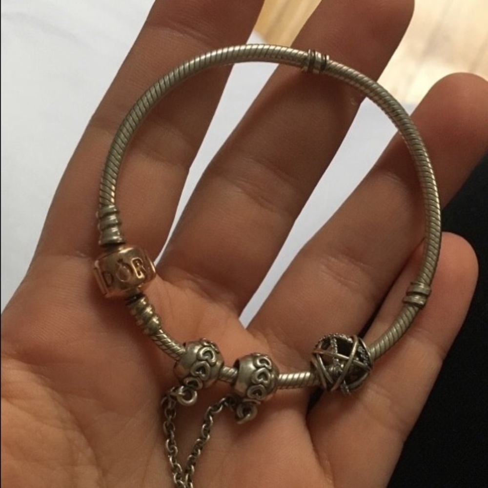 Original rose gold pandora bracelet